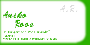 aniko roos business card